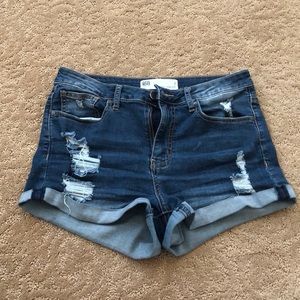 denim shorts